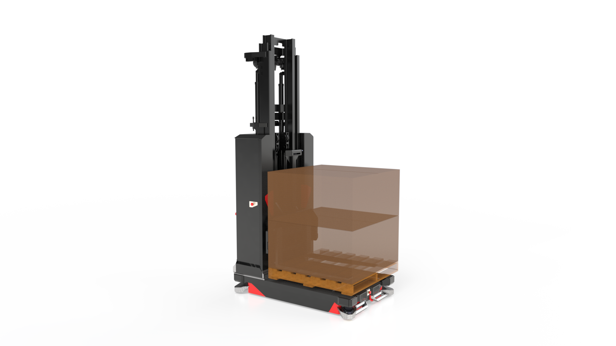 AGV Lift AGV-033 transportant une palette chargée