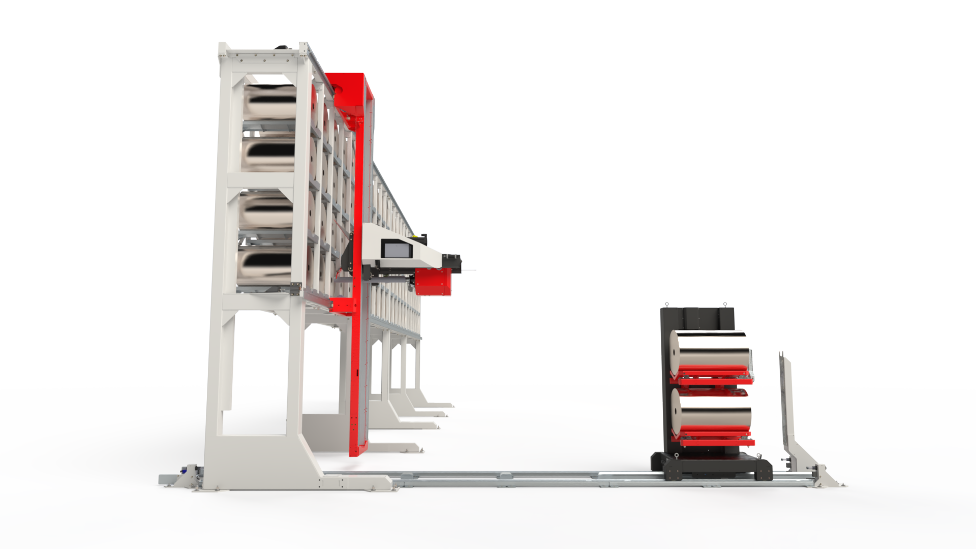 SCY-ASRS automated storage system, front view