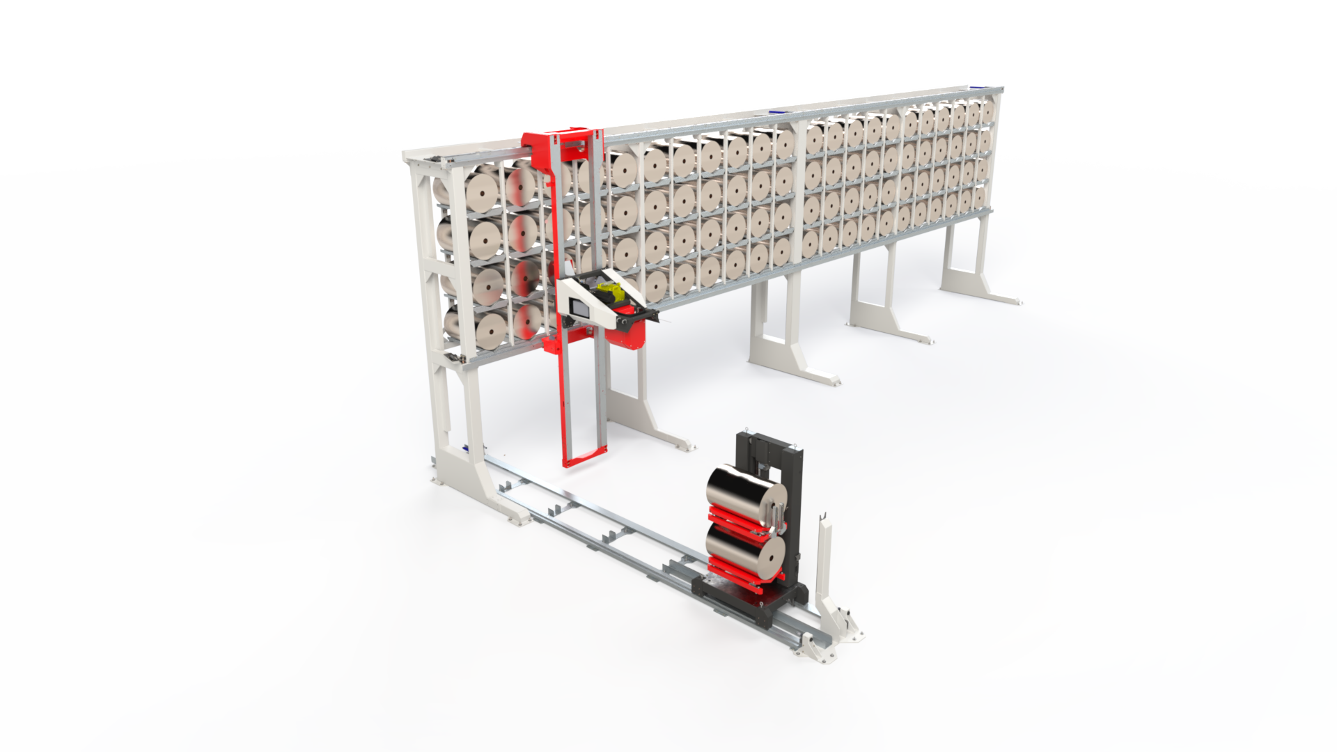 SCY-ASRS automated storage system, isometric view
