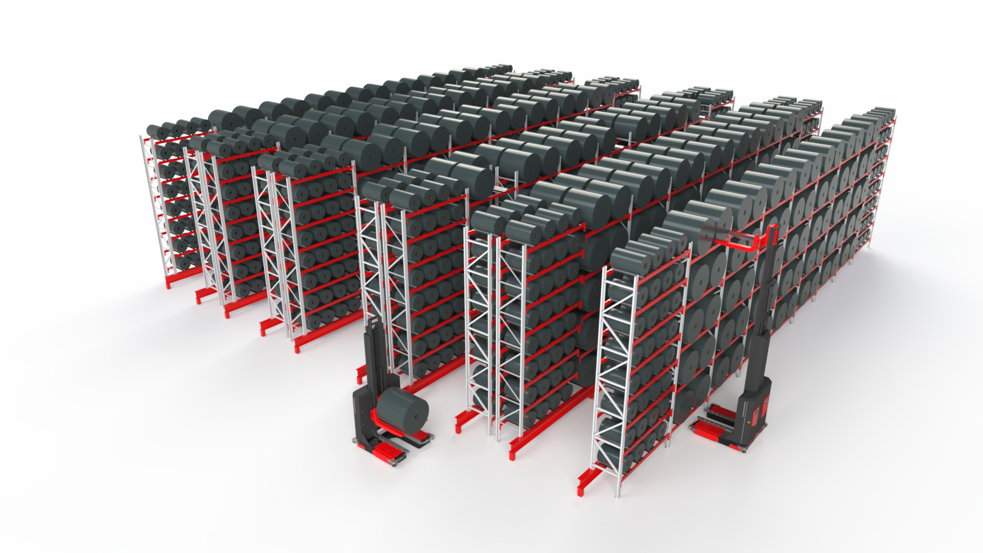 TIL-001 automated storage system, isometric view 2
