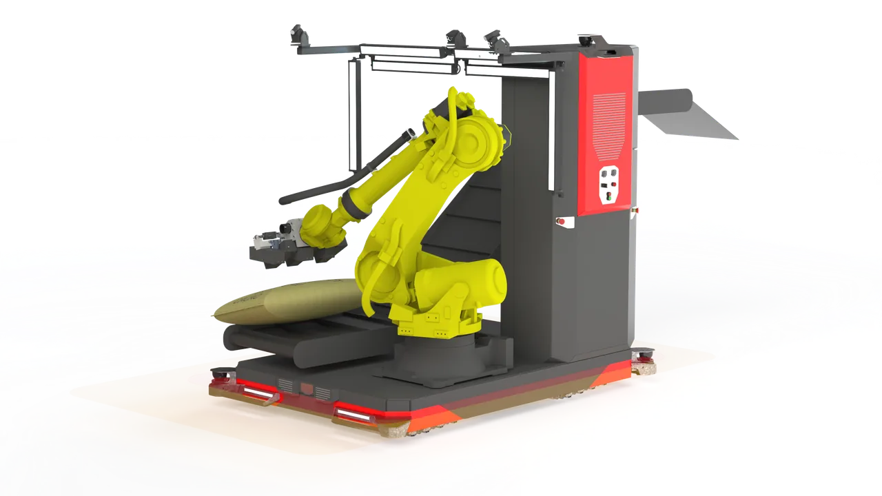 INOGEC custom AGV-045 mobile robotic cell