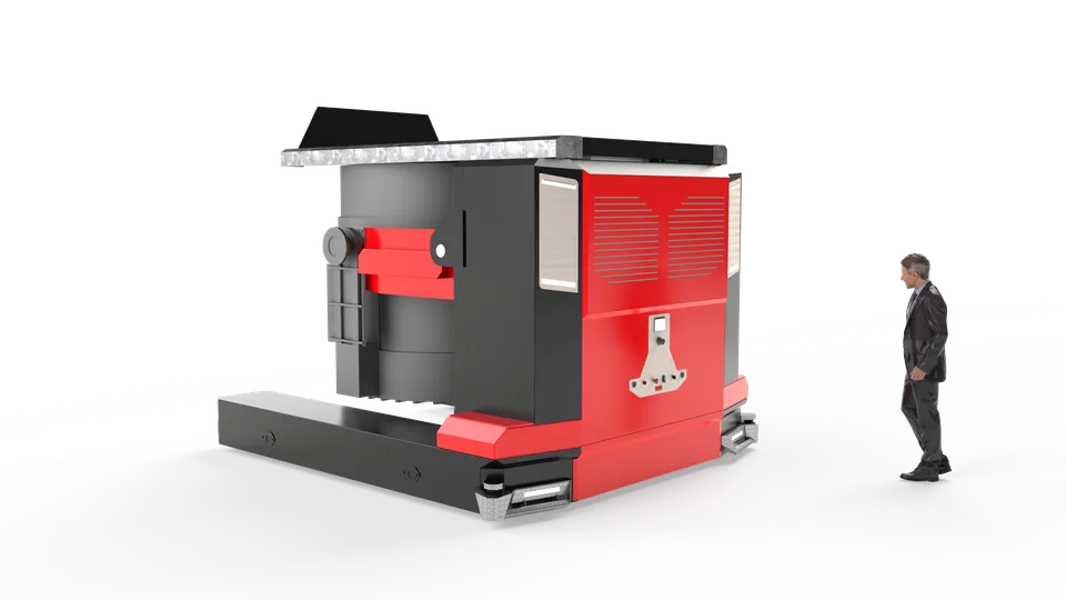 Custom AGV-031 shown at operator scale