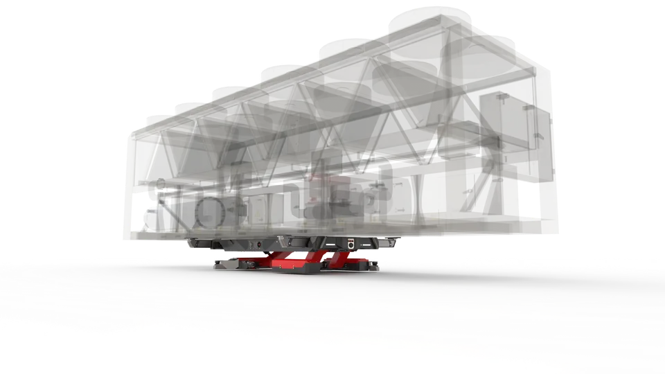 AGV-036 platform carrying HVAC equipment